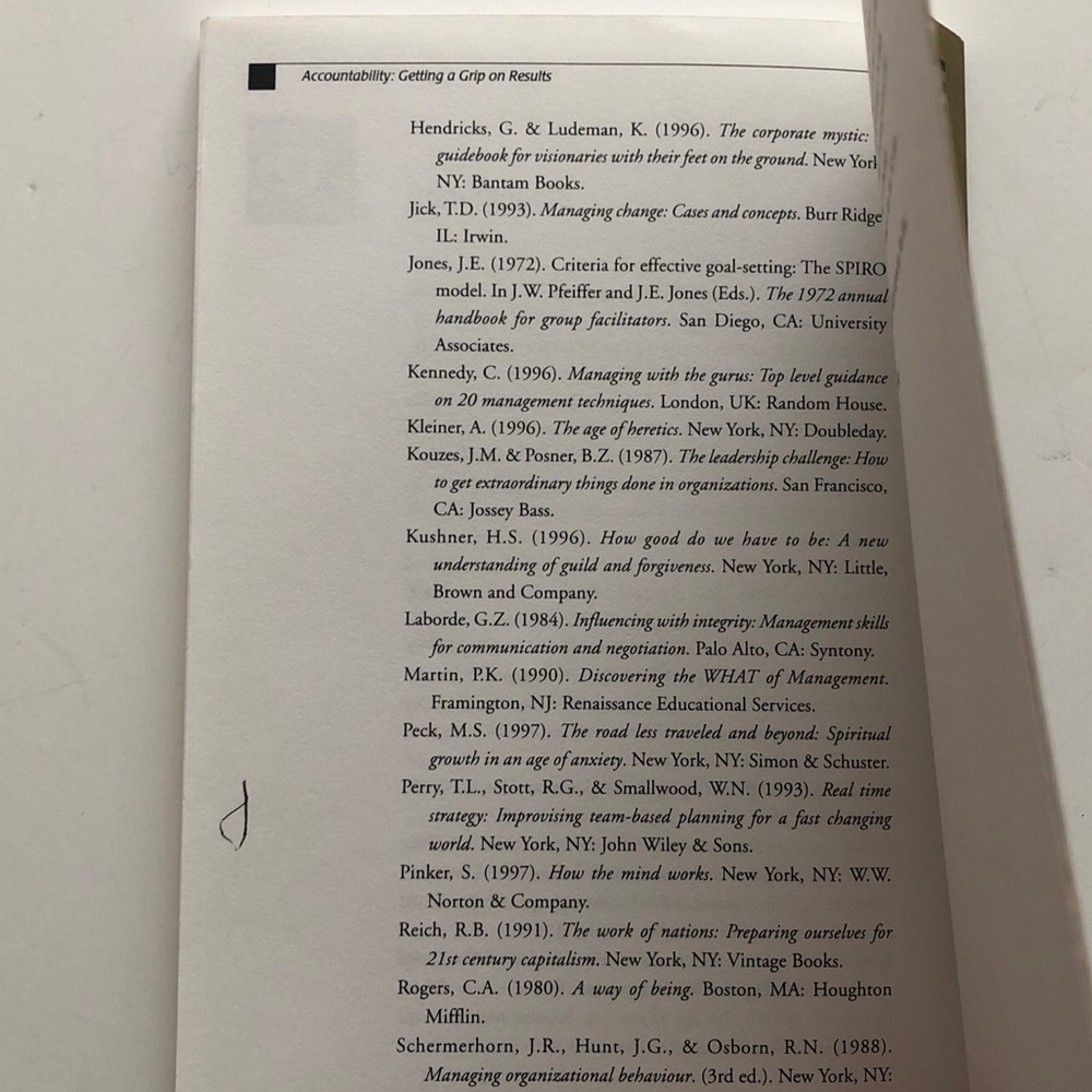 Accountability: Getting a Grip on Results by Klatt, Murphy and Irvine - Picture 5 of 5